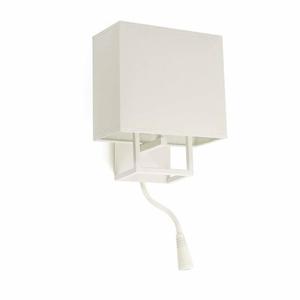 VESPER-Applique murale avec liseuse LED H45cm Blanc