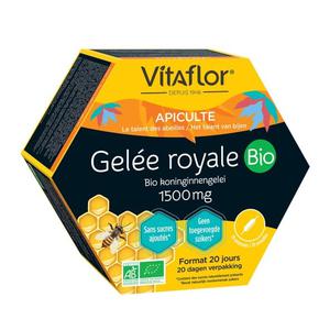 Gelée Royale Bio 1500 Mg – 20 Ampoules - Format 20 Jours