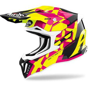 Airoh Strycker XXX Carbon Casque Motocross, rose, taille S