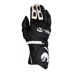 Gants cuir racing Furygan Higgins noir/blanc- XL