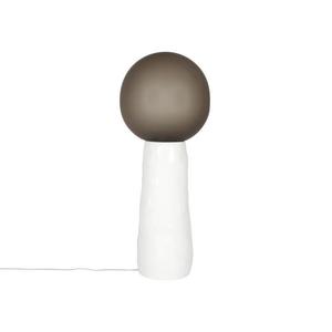 KOKESHI MEDIUM-Lampe de sol Verre/Céramique H112cm Blanc