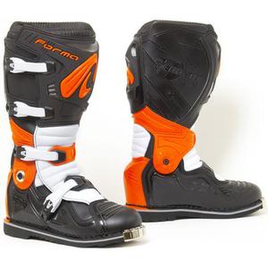 Forma Terrain Evolution TX Bottes de motocross, noir-blanc-orange, taille 44