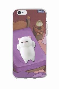 Coque iPhone Chat paresseux anti-stress - Chat paresseux dans son lit / iPhone XS Max