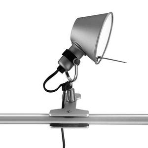 TOLOMEO MICRO-Lampe à pince Orientable H20cm Argenté