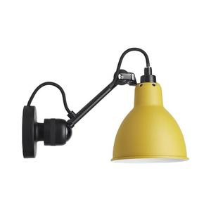 Lampe Gras N°304-Applique Noir L17cm Jaune