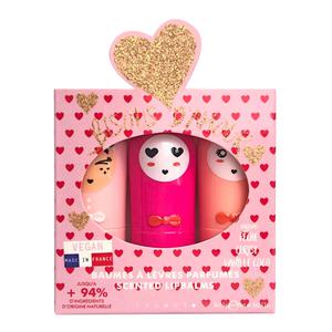 Inuwet Coffret Bisous Utra Red Trio Bisous Ultra Red 3x3,5g Peche, Cerise, Vanille-Coco