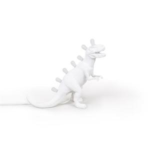 T-REX-Lampe à poser Dinosaure USB H33.5cm Blanc