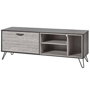 Asca - meuble tv 1 porte 3 niches 180cm