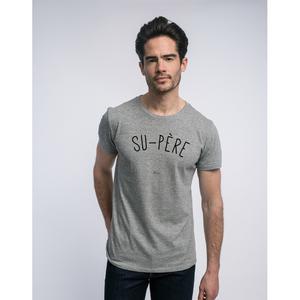 T-shirt Homme - Su-père - Gris Chiné - Taille XXL