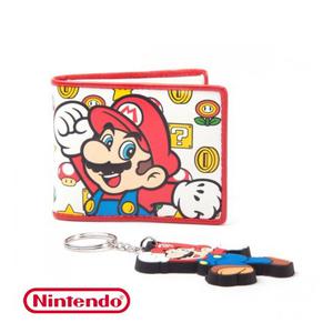 Set Nintendo Mario Portefeuille et Porte-Clés