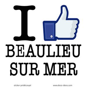 Sticker I LIKE BEAULIEU SUR MER