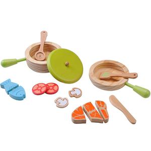 Dinette en bois Set Casserole et Poële EverEarth - Jouets bois