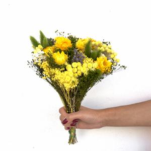 Bouquet sec jaune