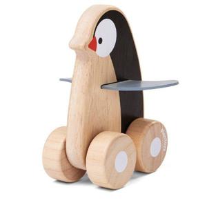 Jouet à pousser en bois 'Pingouin Roulant' Plantoys - Jouet en b