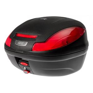 Top case Givi E470 Simply III monolock noir avec platine/kit fixation