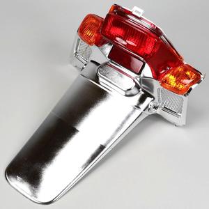 Feu arrière rouge avec bavette chromée MBK Booster Rocket, Yamaha Bw's NG