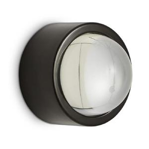 SPOT SURFACE ROUND-Applique de salle de bain LED Métal/Verre Ø11cm Noir