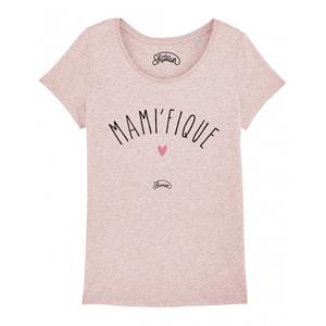 T-shirt Femme - Mamifique - Rose Chiné - Taille XL