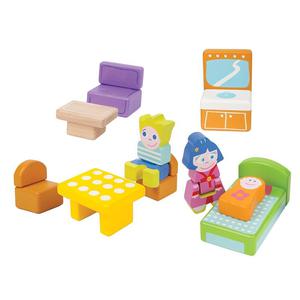 Accessoires Maison de Poupées Boikido set 10 pièces - Jouet en Bois