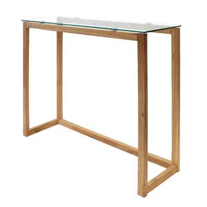 Verane - console rectangulaire plateau verre