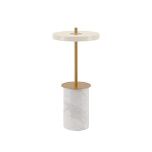 ASTERIA MOVE MINI-Lampe à poser sans fil LED Marbre H25cm Blanc