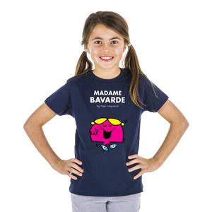 Tshirt Enfant Madame Bavarde - Navy - Taille 2 ans