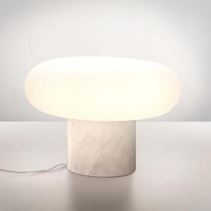 ITKA-Lampe à poser en Céramique / Verre Soufflé Ø35cm Blanc