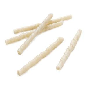 1 kg Bâtonnets torsadés à mâcher natures en peau de porc Barkoo - Friandises pour chien