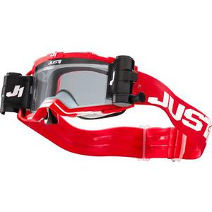 Just1 Nerve Plus Absolute Lunettes Motocross, blanc-rouge
