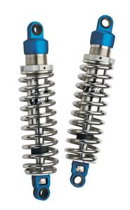 Bi-amortisseurs HAGON Nitro pour HARLEY DAVIDSON Bleu Longueur 2