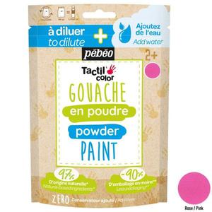 Peinture enfant Gouache en poudre Tactilcolor 100g Rose Pébéo - Go