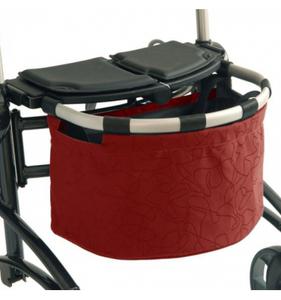 Rollator 4 roues Dolomite Jazz 2 Avec 51 cm Sans Avec panier rouge
