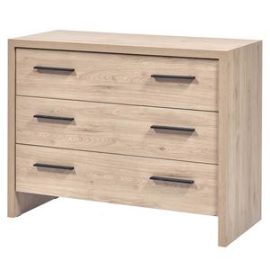 LETTY - Commode 3 Tiroirs Aspect Bois Clair