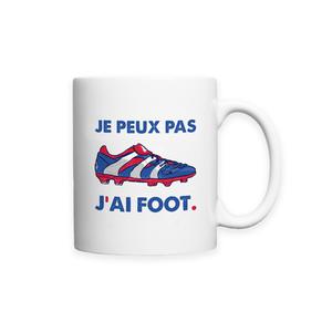 Mug Je Peux Pas J'ai Foot - Blanc - Taille TU