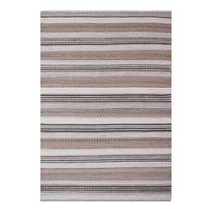 GUISPO - Tapis Jute et Laine Tissé à la Main 200x300 cm Beige et Marron