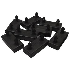 ALTOLATTES - Lot de 8 Embouts Noirs pour sommier Altolattes