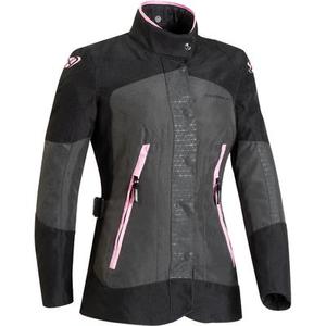 IXON Bloom Veste textile de moto de dames, gris-rose, taille XS pour Femmes