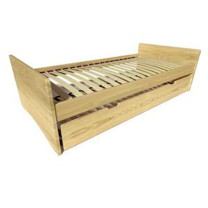 Lit gigogne 80x200 ABC pin massif - Miel