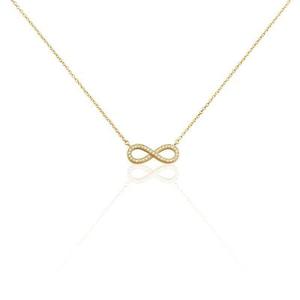 Collier Merane Plaqué Or Jaune Oxyde De Zirconium