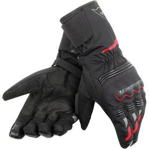 Dainese Tempest Unisex D-Dry Gants de moto longue, noir-rouge, taille 3XL