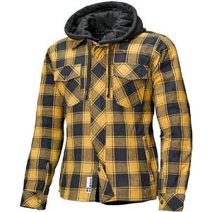 Held Lumberjack II Veste textile de moto, noir-jaune, taille L