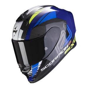 Casque intégral route Scorpion 2020 EXO-R1 Air Halley - Bleu Jaune Fluo 55/56 - S