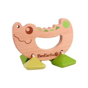 Hochet EverEarth Crocodile - Jouets en bois