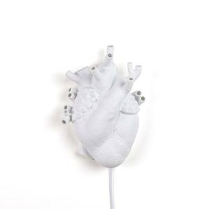 HEART-Applique Cœur Porcelaine H32cm Blanc