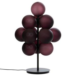 STELLAR GRAPE-Lampe de sol Métal/Verre soufflé 13 lumières avec dimmer H86cm Violet