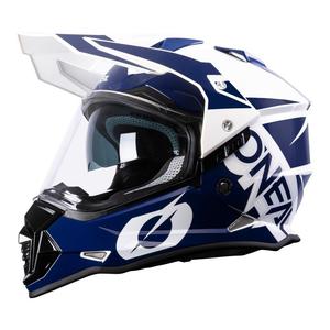 Casque trail O'Neal Sierra R V.22 bleu/blanc brillant- XS