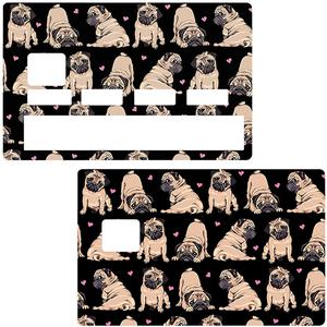 Autocollant pour carte bancaire, Sticker pour carte bancaire, Carlins d'amour