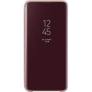 Samsung - Etui Avec Coque Arrière Intégrée Clear View Cover - Couleur : Or - Modèle : Galaxy S9+