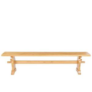 Banc monastère 4 places en bois de chêne massif L195