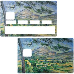 Sticker pour carte bancaire, la Sainte Victoire, Cezanne